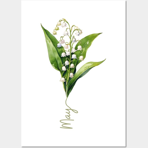 Lily of the Valley - Birth Month Flower for May Wall Art by Mistywisp